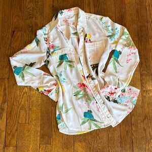 Candie's White Floral Blouse